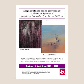 Affiche Expo Marche de Lerme 360x360